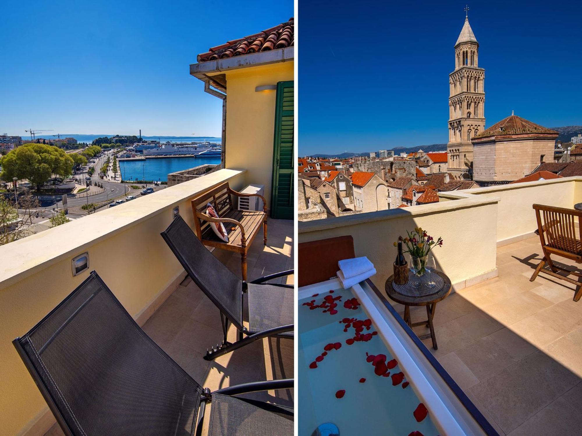 斯普利特Terazza Grande In Diocletian Tower公寓 外观 照片