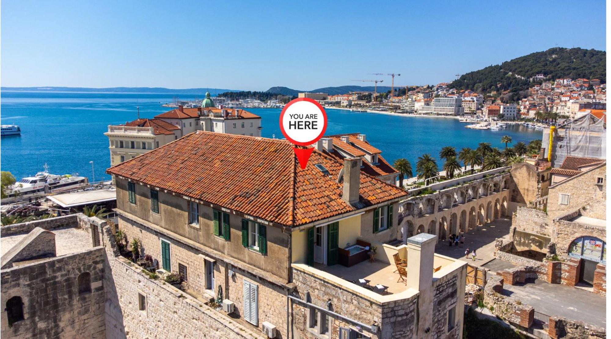 斯普利特Terazza Grande In Diocletian Tower公寓 外观 照片