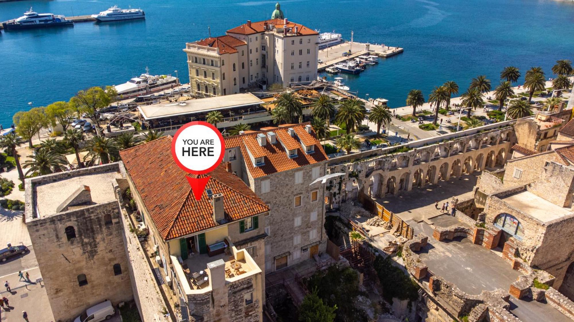 斯普利特Terazza Grande In Diocletian Tower公寓 外观 照片